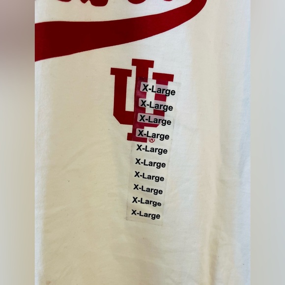 INDIANA HOOSIERS (IU) White SHORT SLEEVE T SHIRT. Game Day Ready. Size: XL ♥️🤍 - Picture 4 of 7